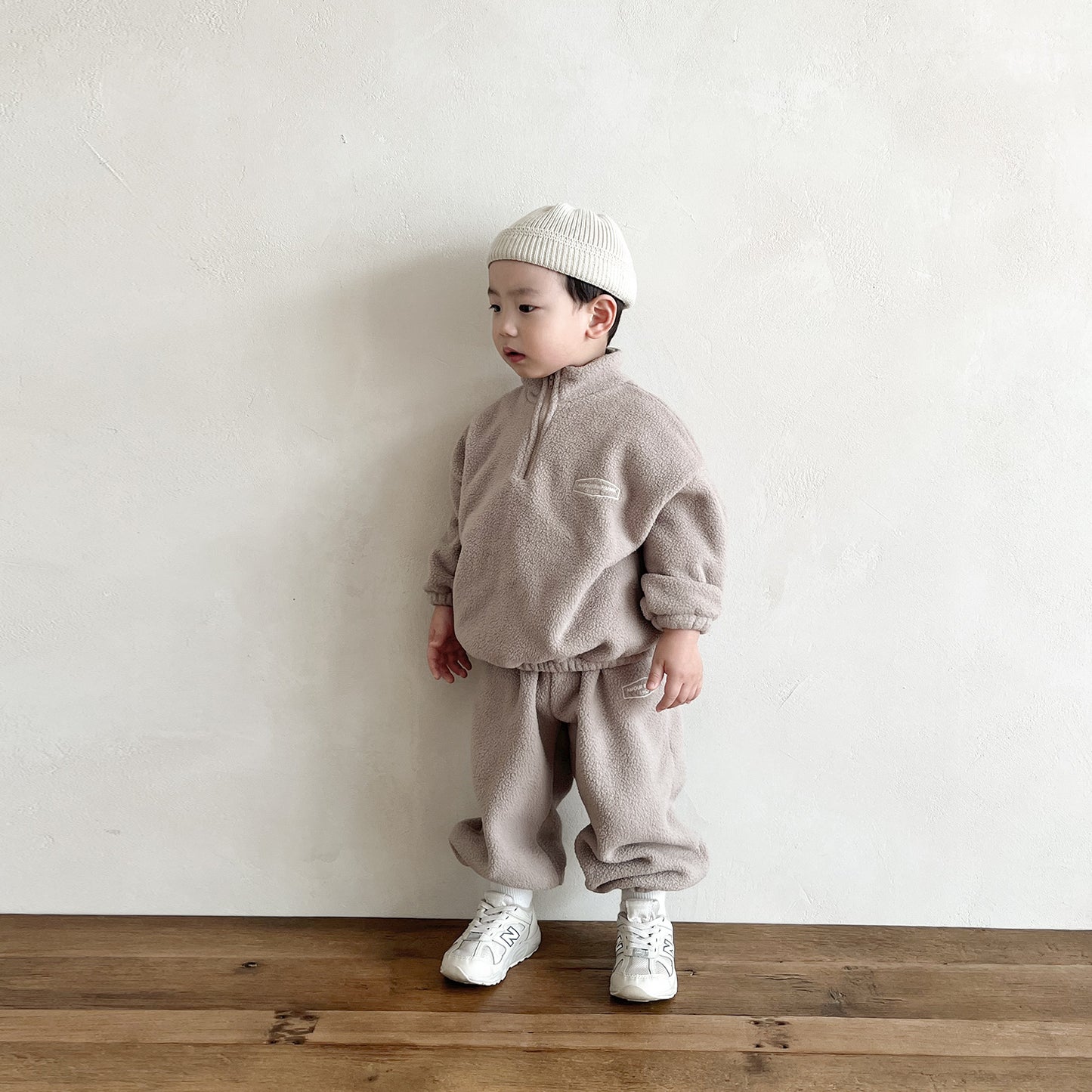 Morgan Fleece Sweat SET - Fawn Beige