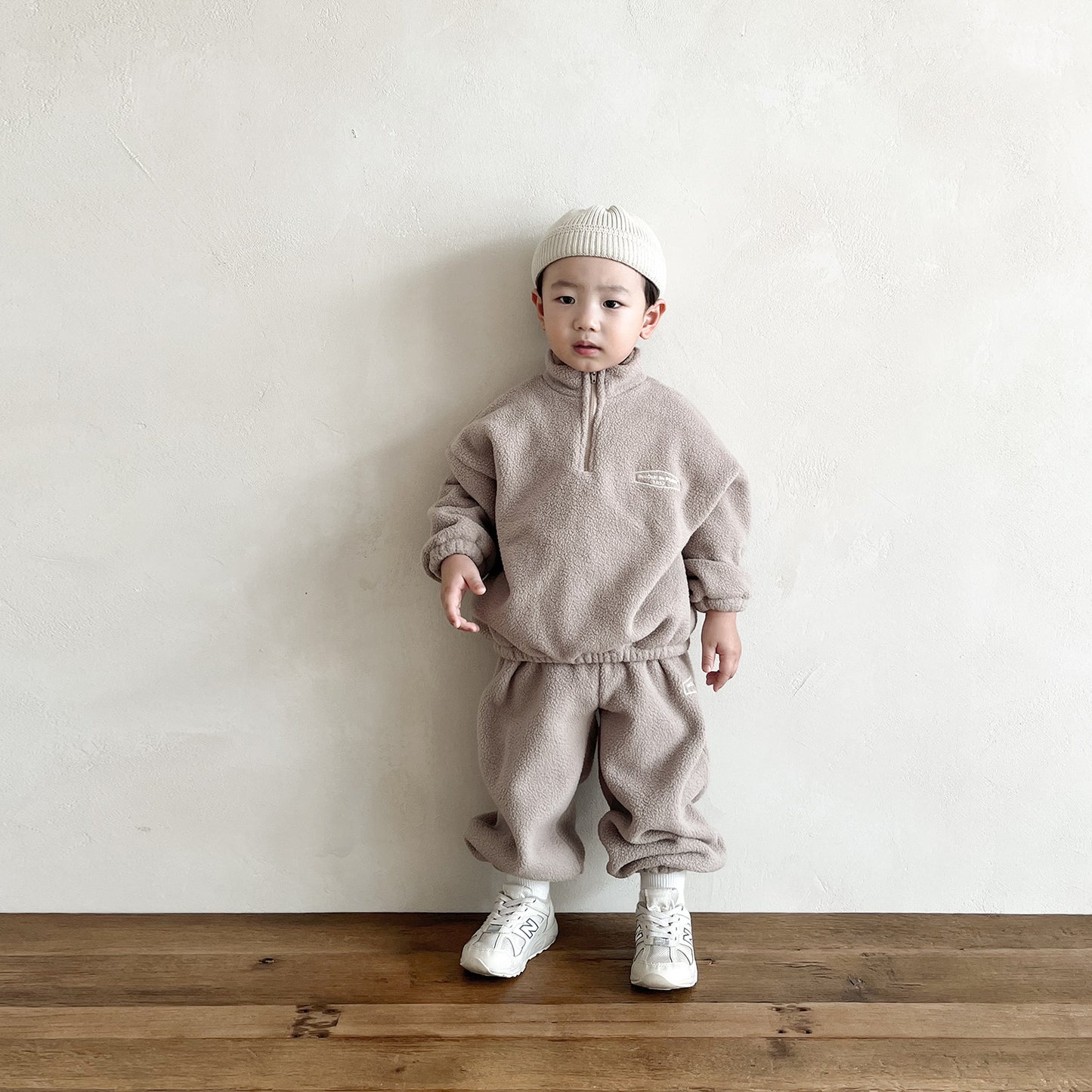 Morgan Fleece Sweat SET - Fawn Beige