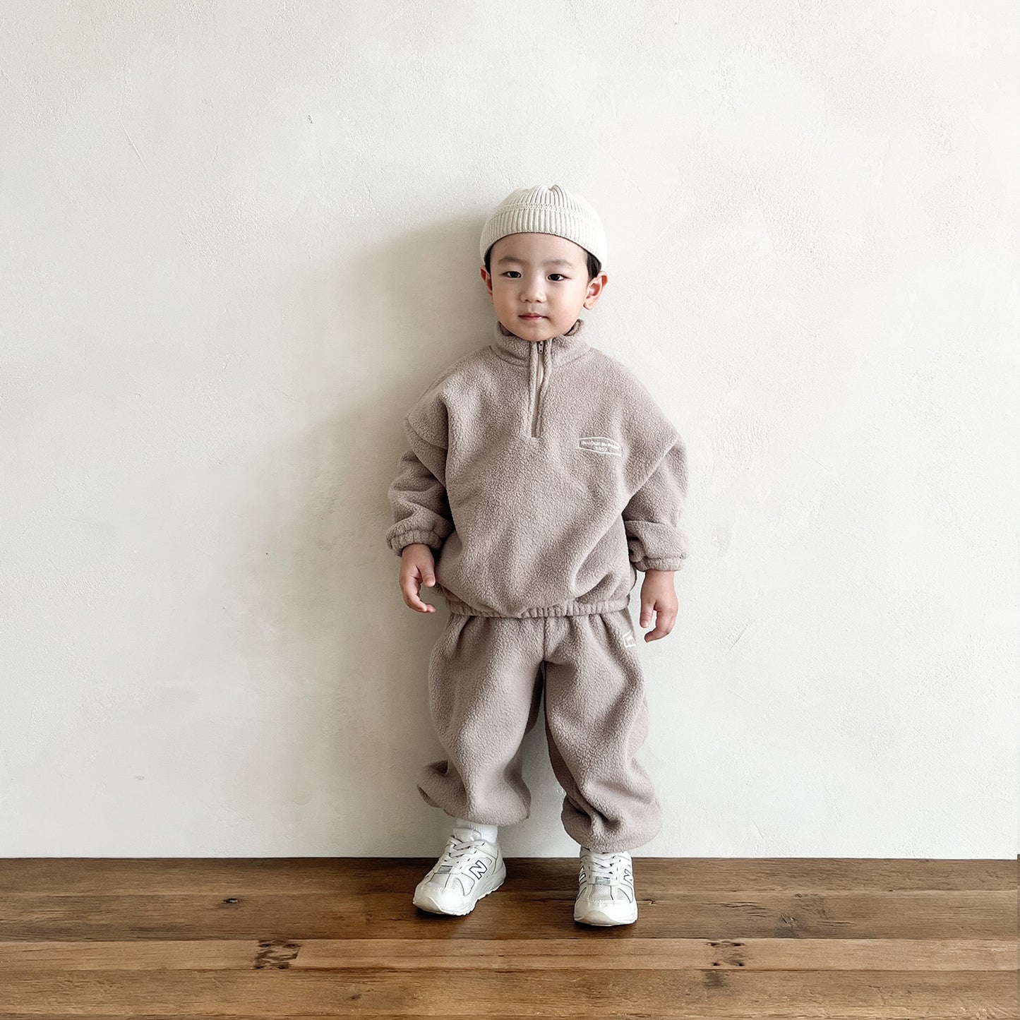 Morgan Fleece Sweat SET - Fawn Beige