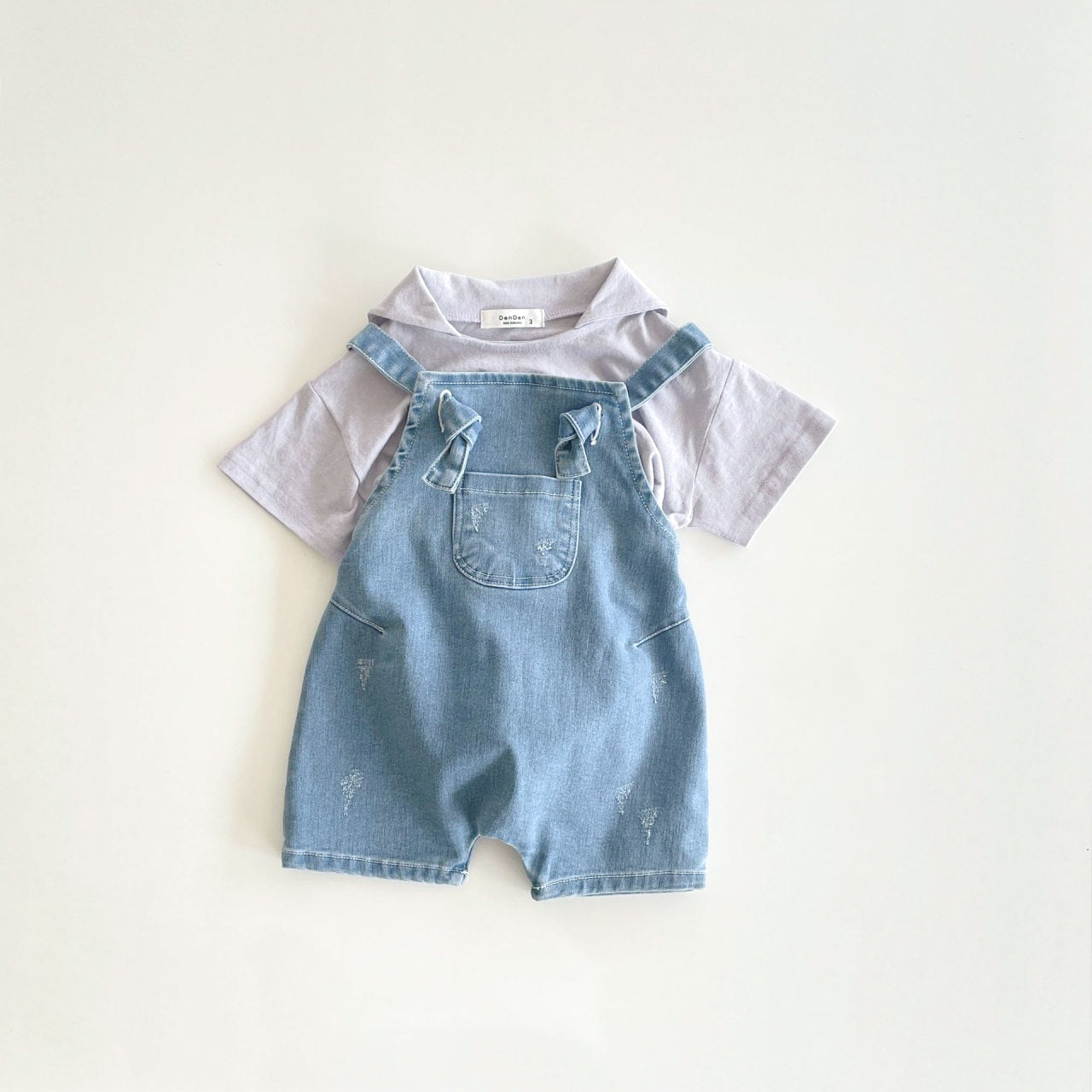 Frankie summer overalls - Sky Denim