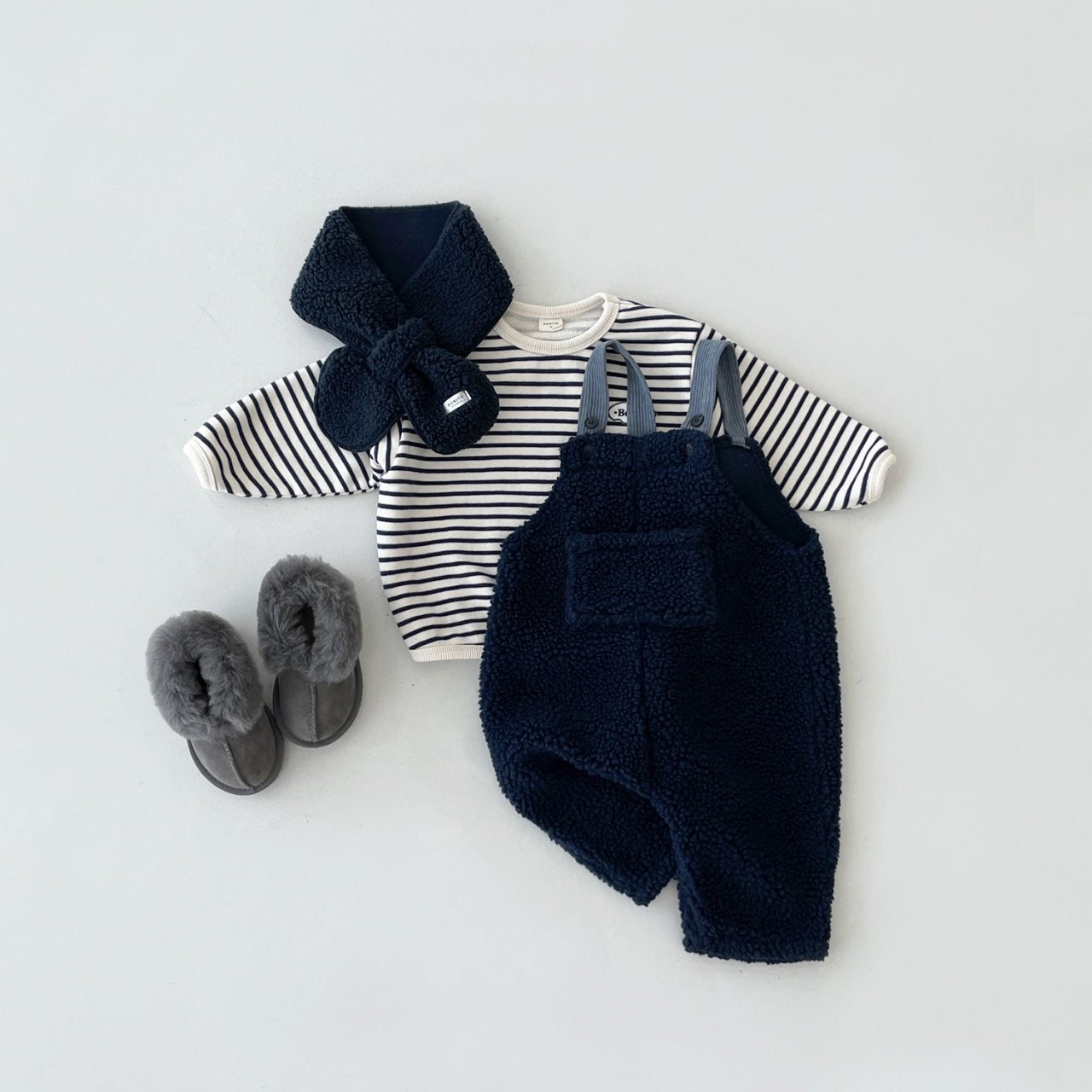 Ollie Striped Jumper - Navy