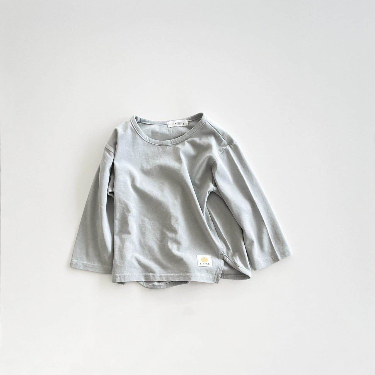 Basic Long Sleeve Tee - Dusty Light Blue