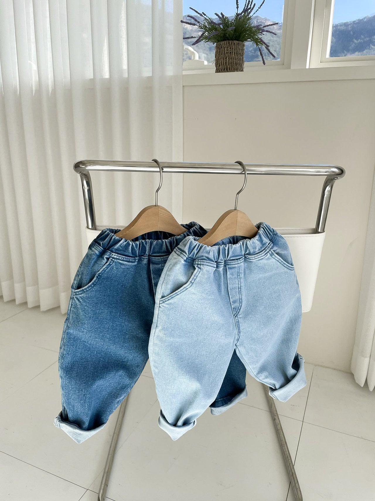 Basic Baggy Pants - Denim