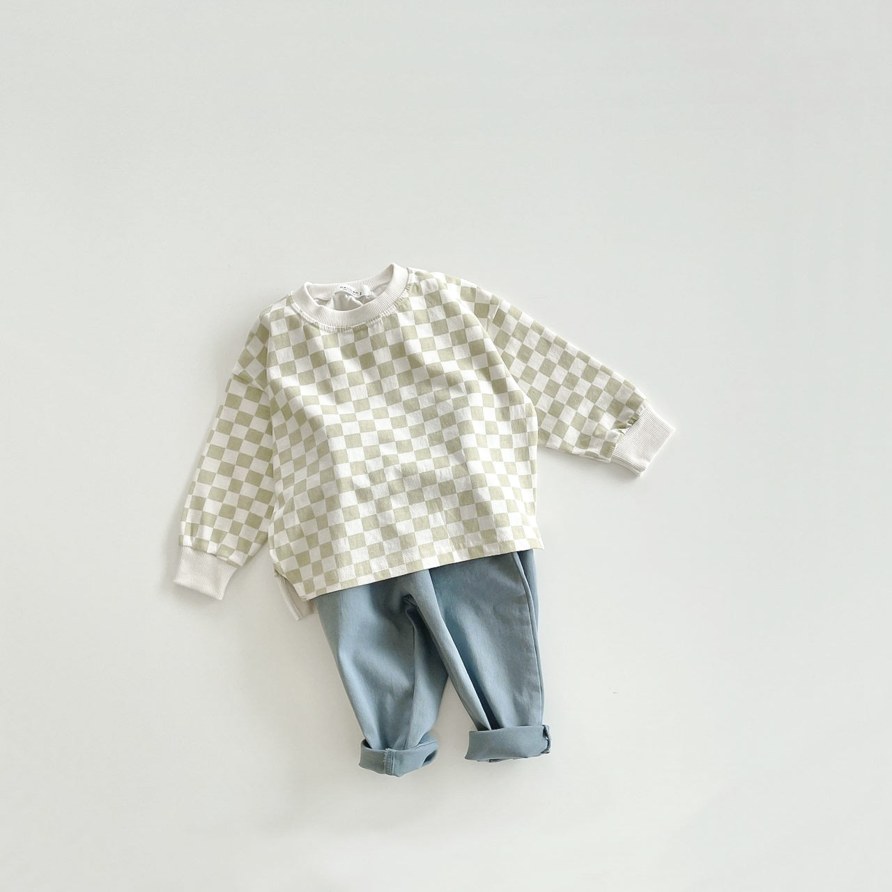 Basic Baggy Pants - Peacock Blue