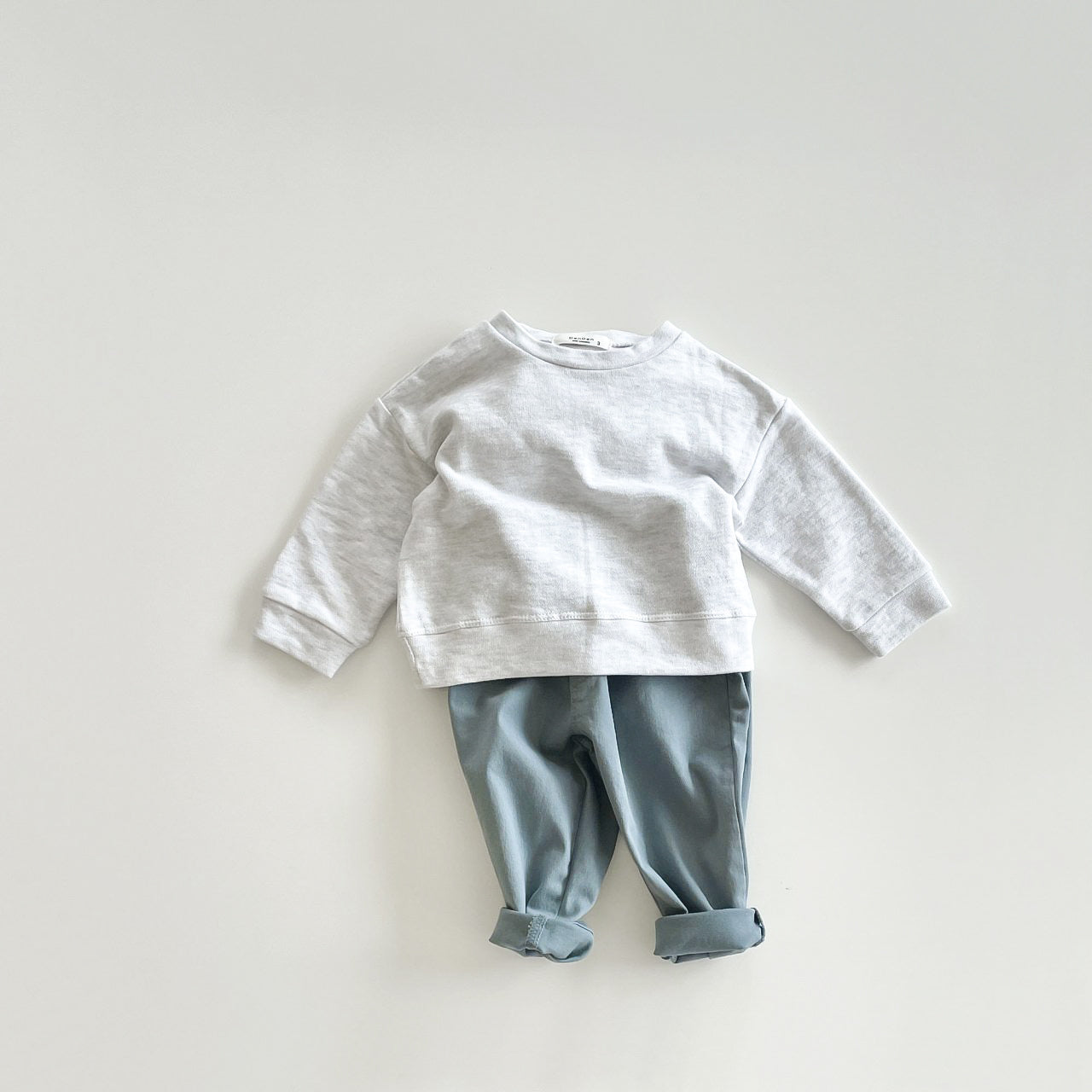 Basic Baggy Pants - Peacock Blue