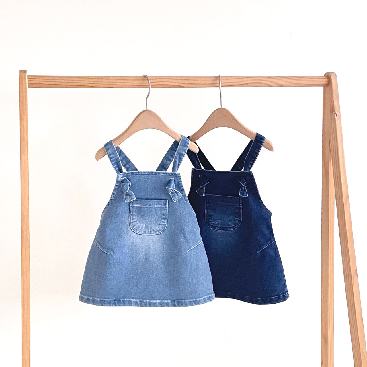 Kaya overall dress - Light Denim