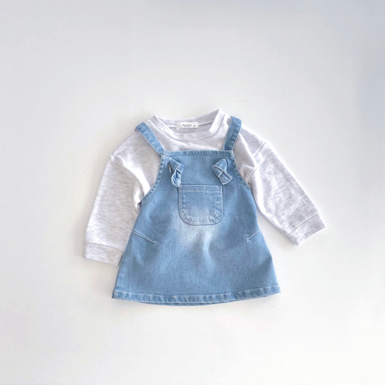 Kaya overall dress - Light Denim