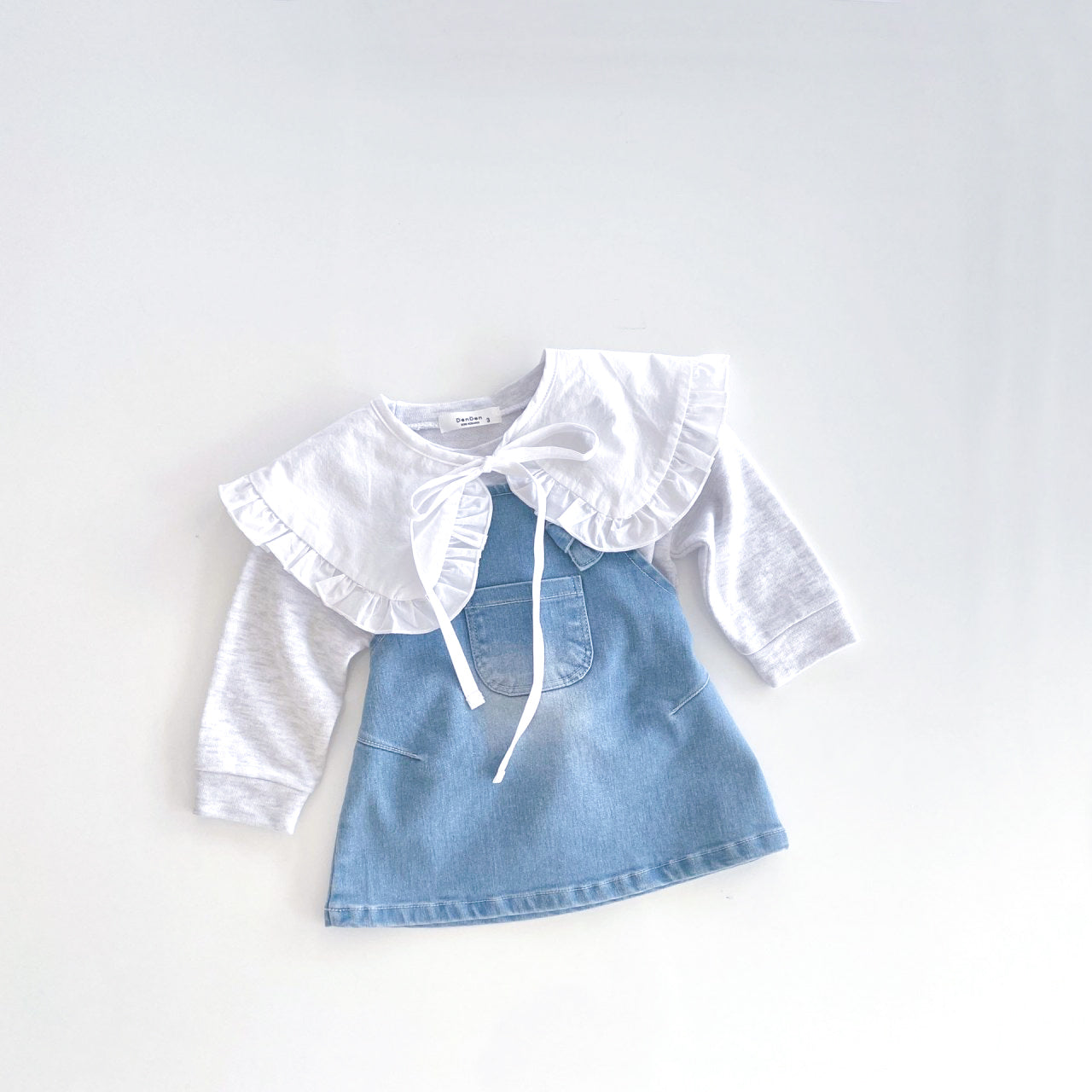 Kaya overall dress - Light Denim