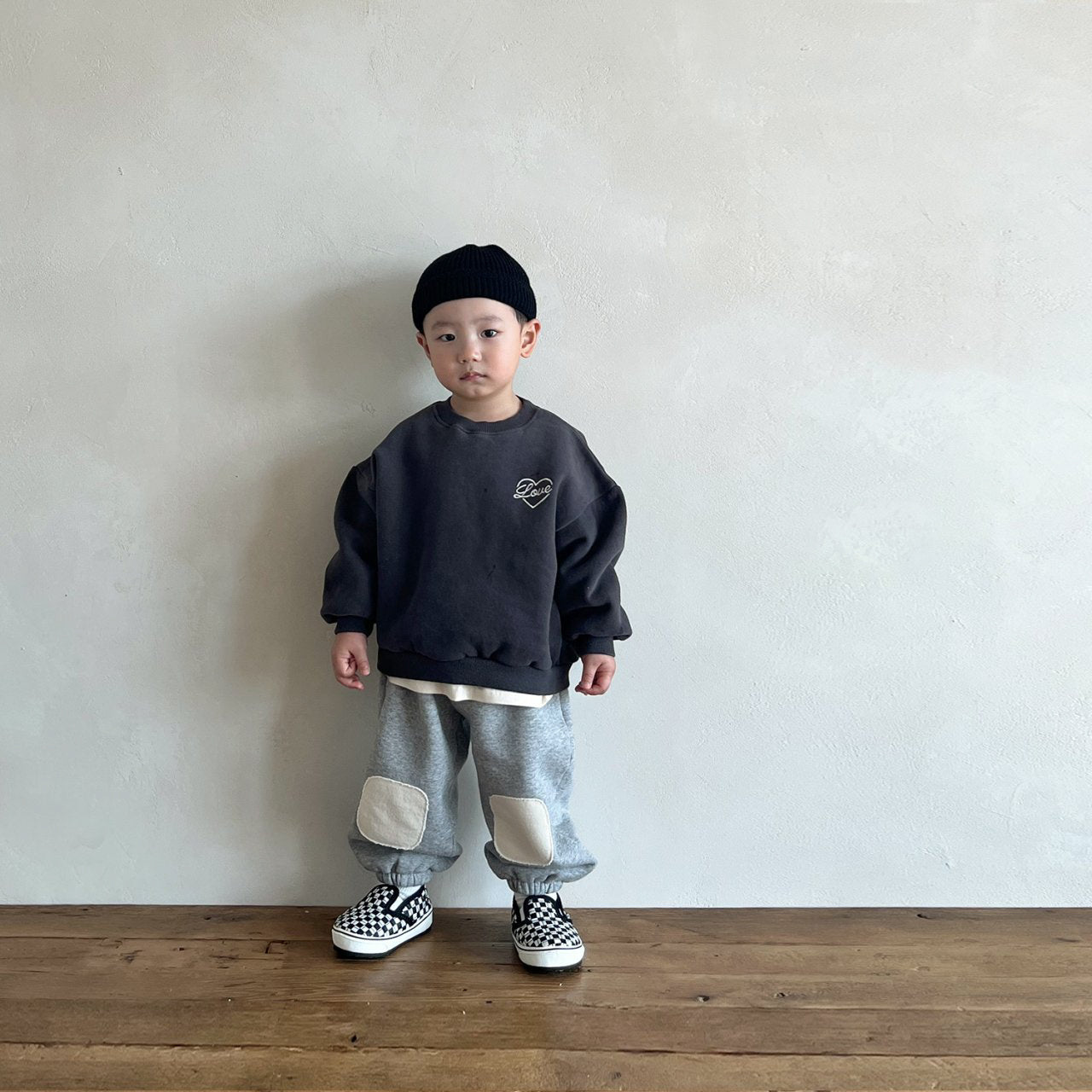 Knit Short Beanie - Black