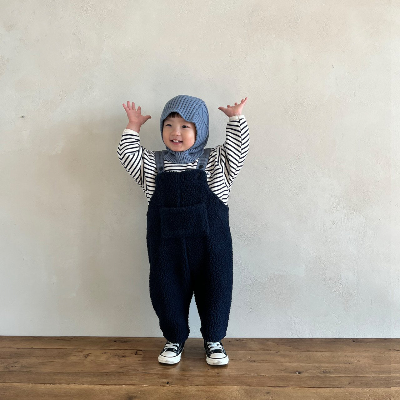 Ollie Striped Jumper - Navy