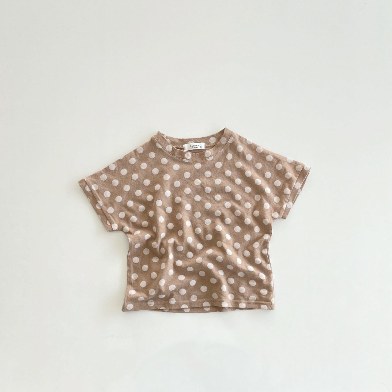 Short Sleeve Cotton Tee - Mocha