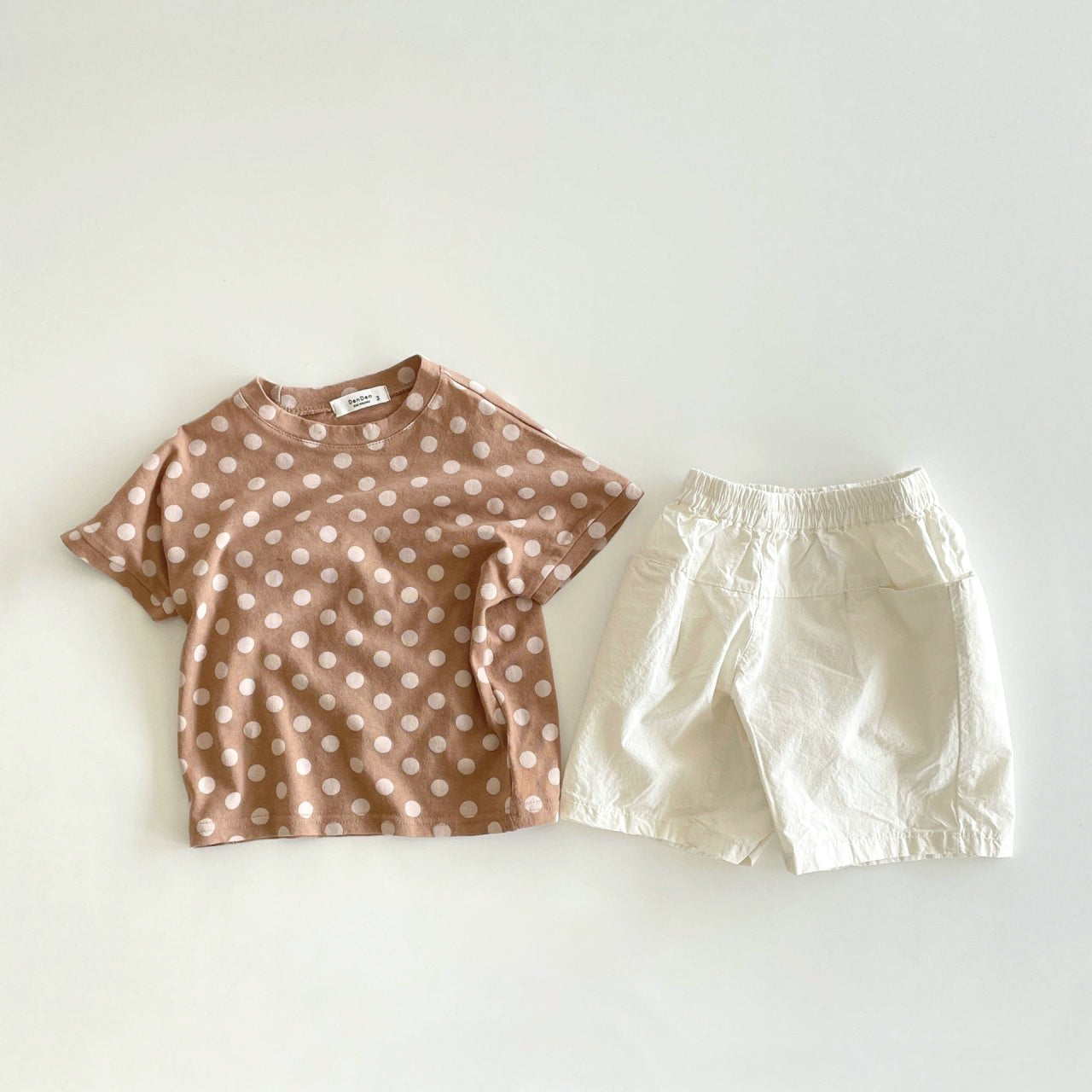 Short Sleeve Cotton Tee - Mocha