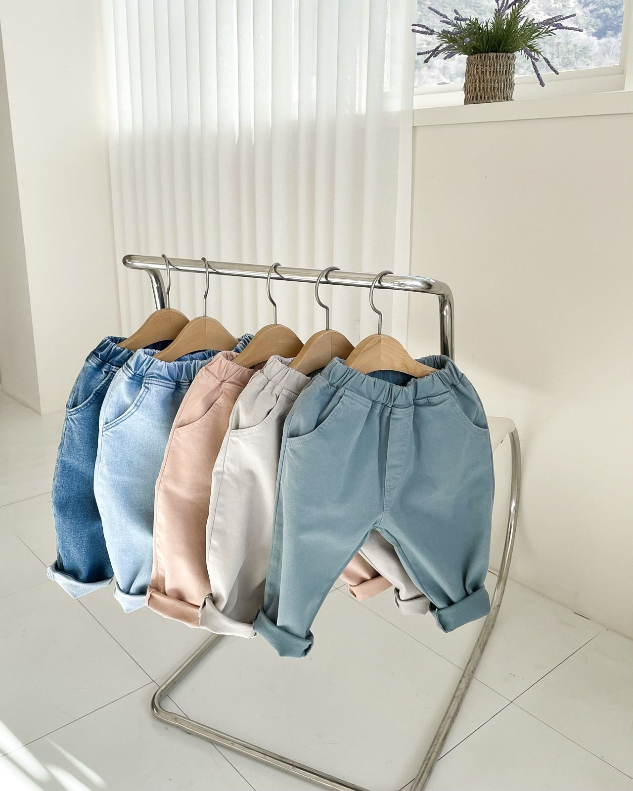 Basic Baggy Pants - Beige