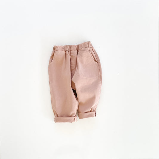 Basic Baggy Pants - Dusty Pink