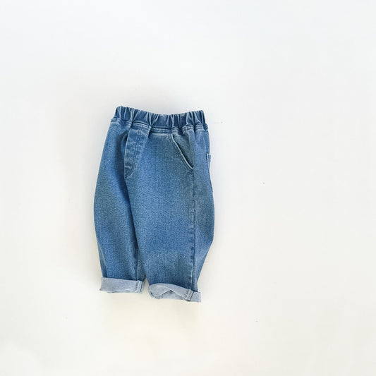 Basic Baggy Pants - Denim