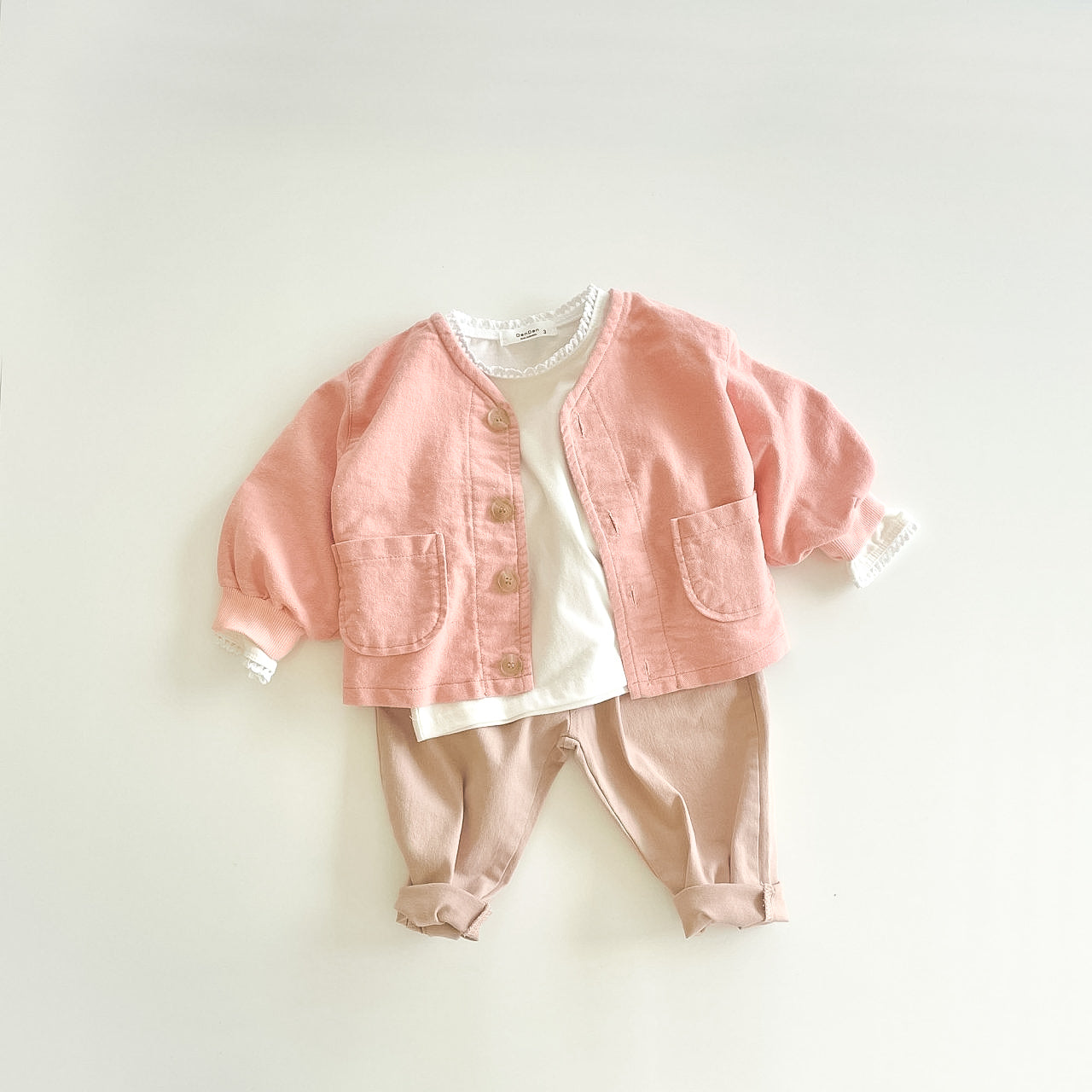 Basic Baggy Pants - Dusty Pink